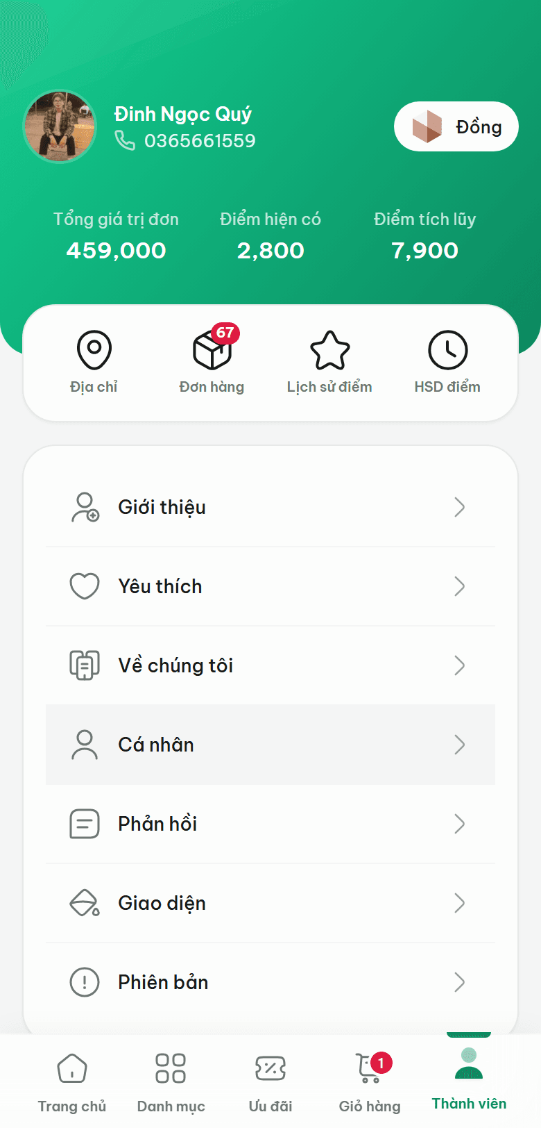 Cá nhân