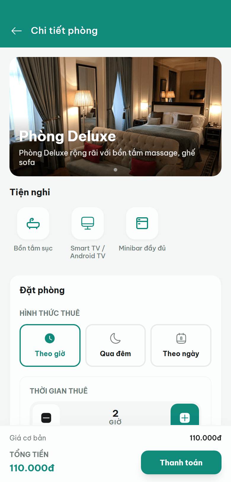 Chi tiết phòng