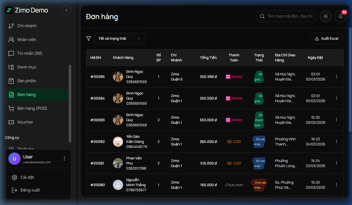 Quản lý Đơn hàng