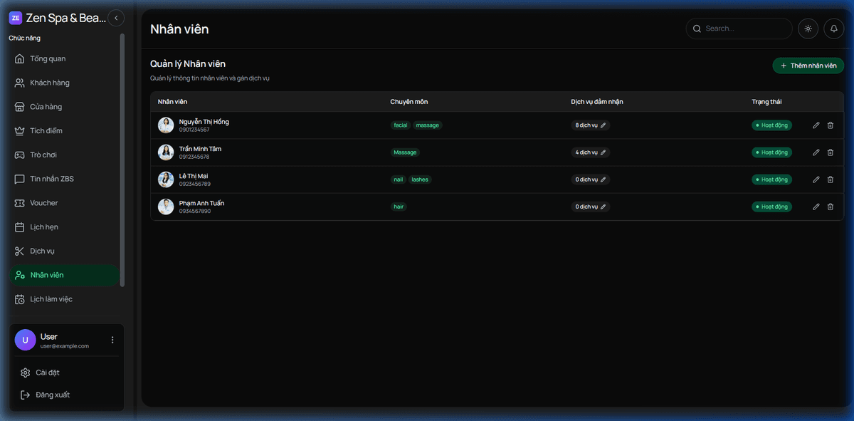 Quản lý Nhân viên